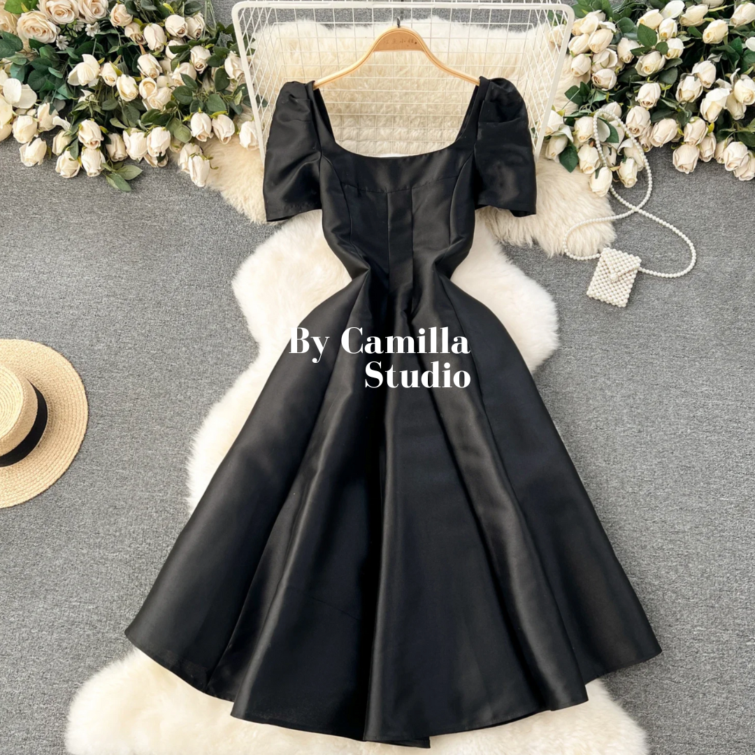 Pre-order: Agatha Puff Sleeve Dress