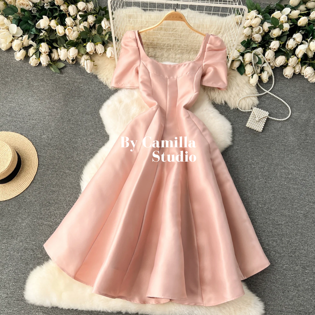 Pre-order: Agatha Puff Sleeve Dress
