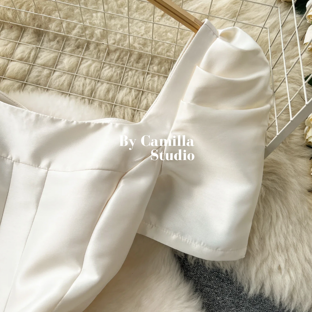 Pre-order: Agatha Puff Sleeve Dress