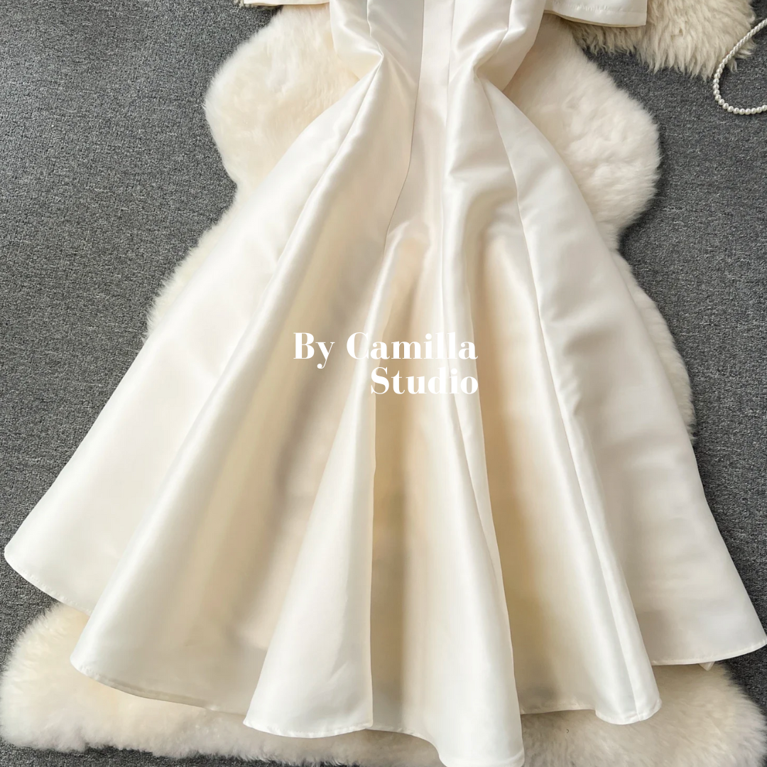 Pre-order: Agatha Puff Sleeve Dress