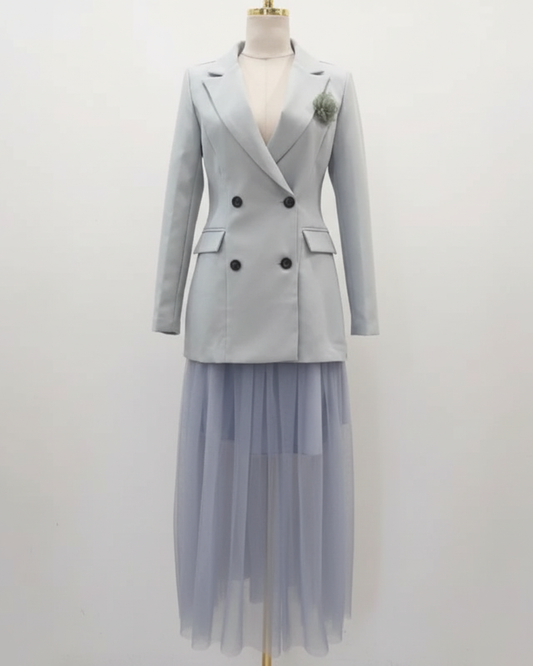 Pre-order: Rona Blazer + Skirt Set