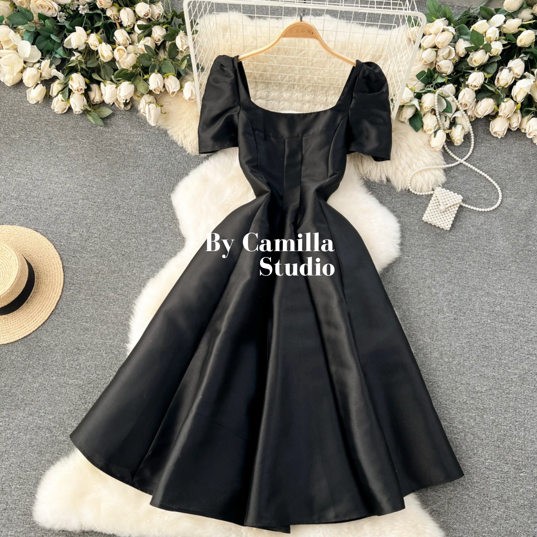 Pre-order: Agatha Puff Sleeve Dress