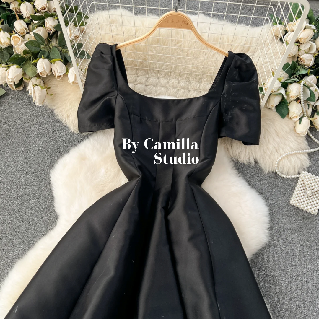Pre-order: Agatha Puff Sleeve Dress
