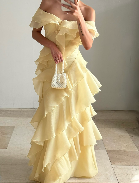 Pre-order: Hailey Dress (Yellow Color)
