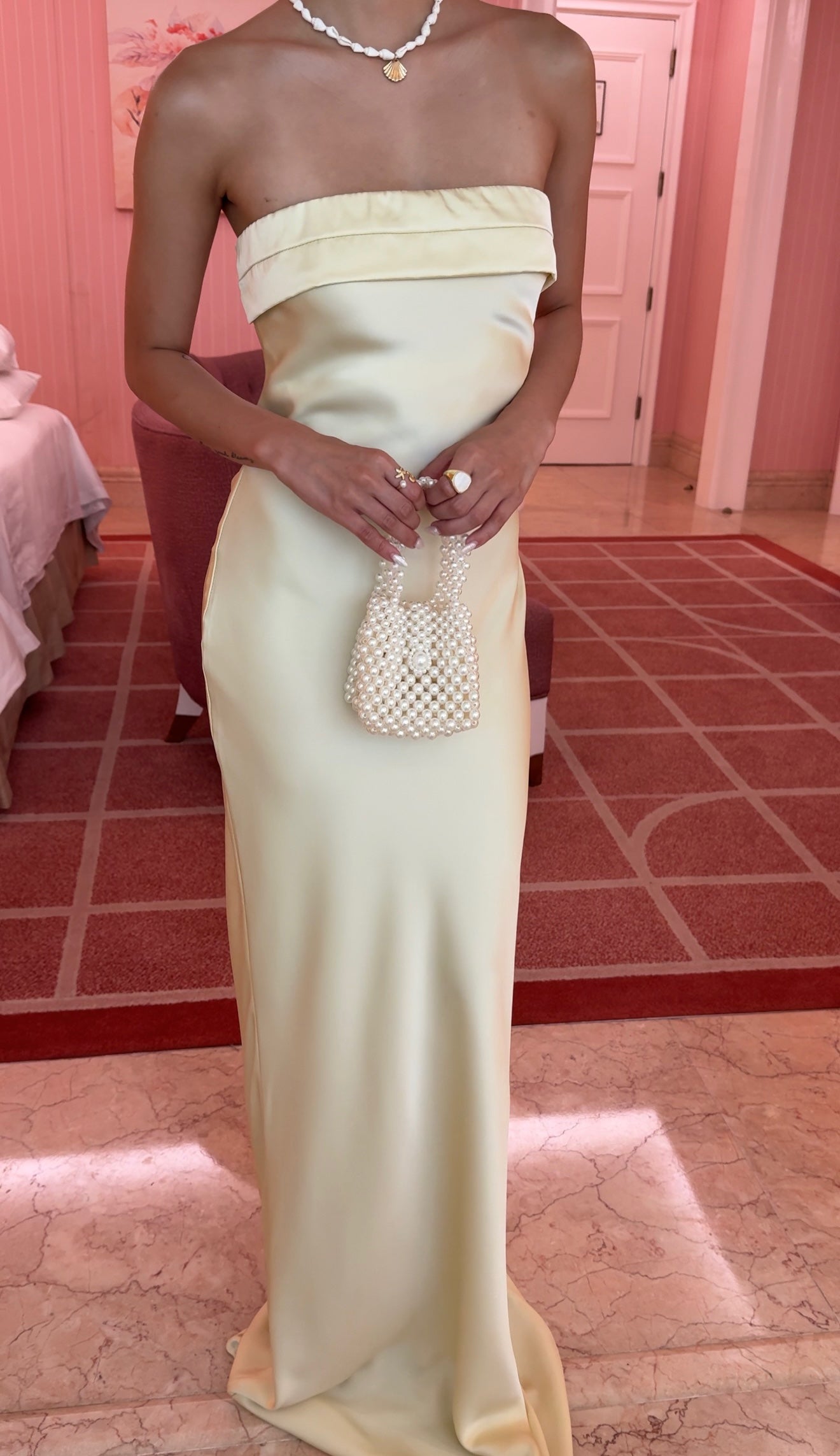 Camellia Dress (Butter Yellow)