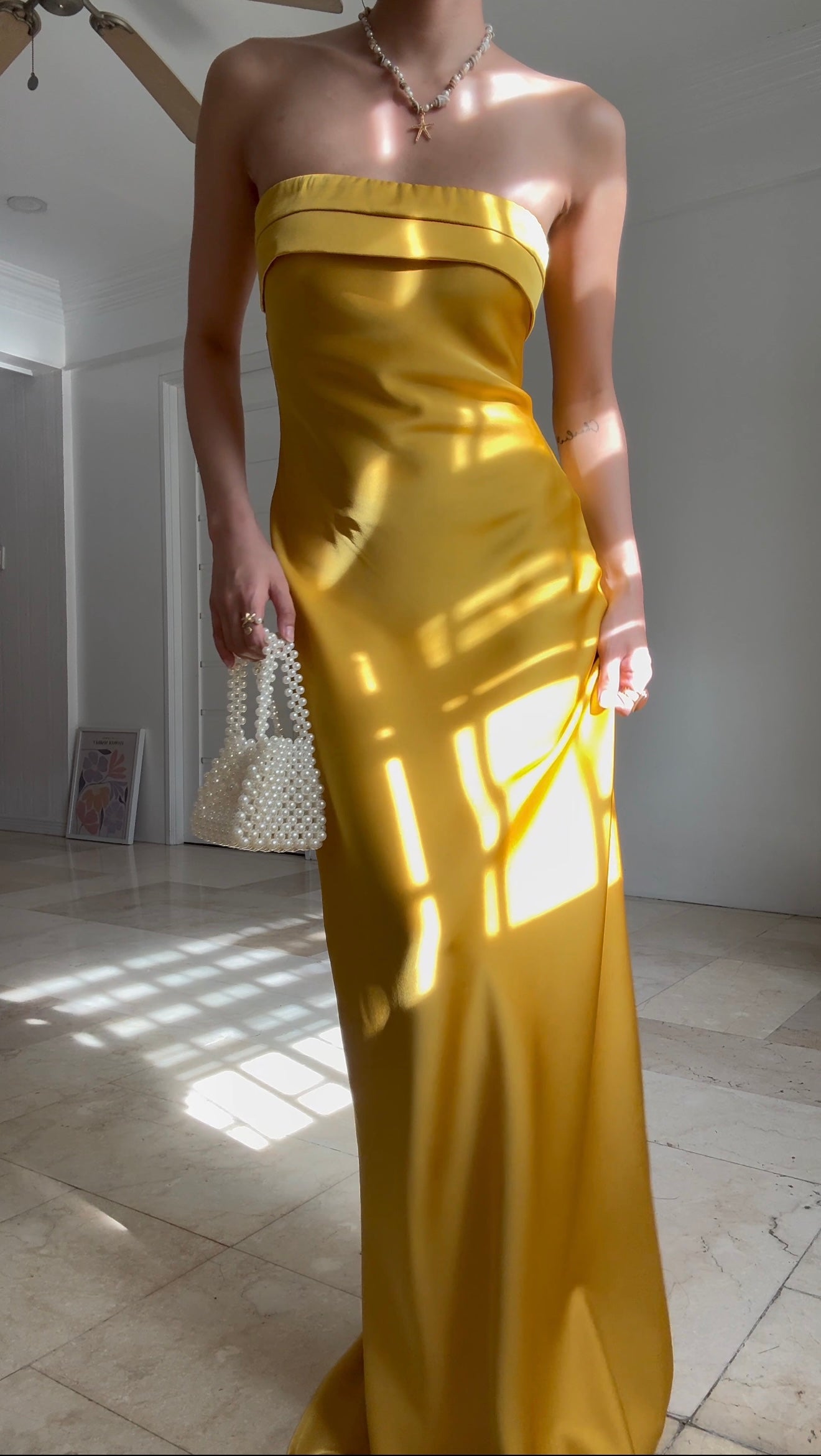 Camellia Dress (Golden Yellow)