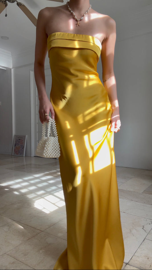 Camellia Dress (Golden Yellow)