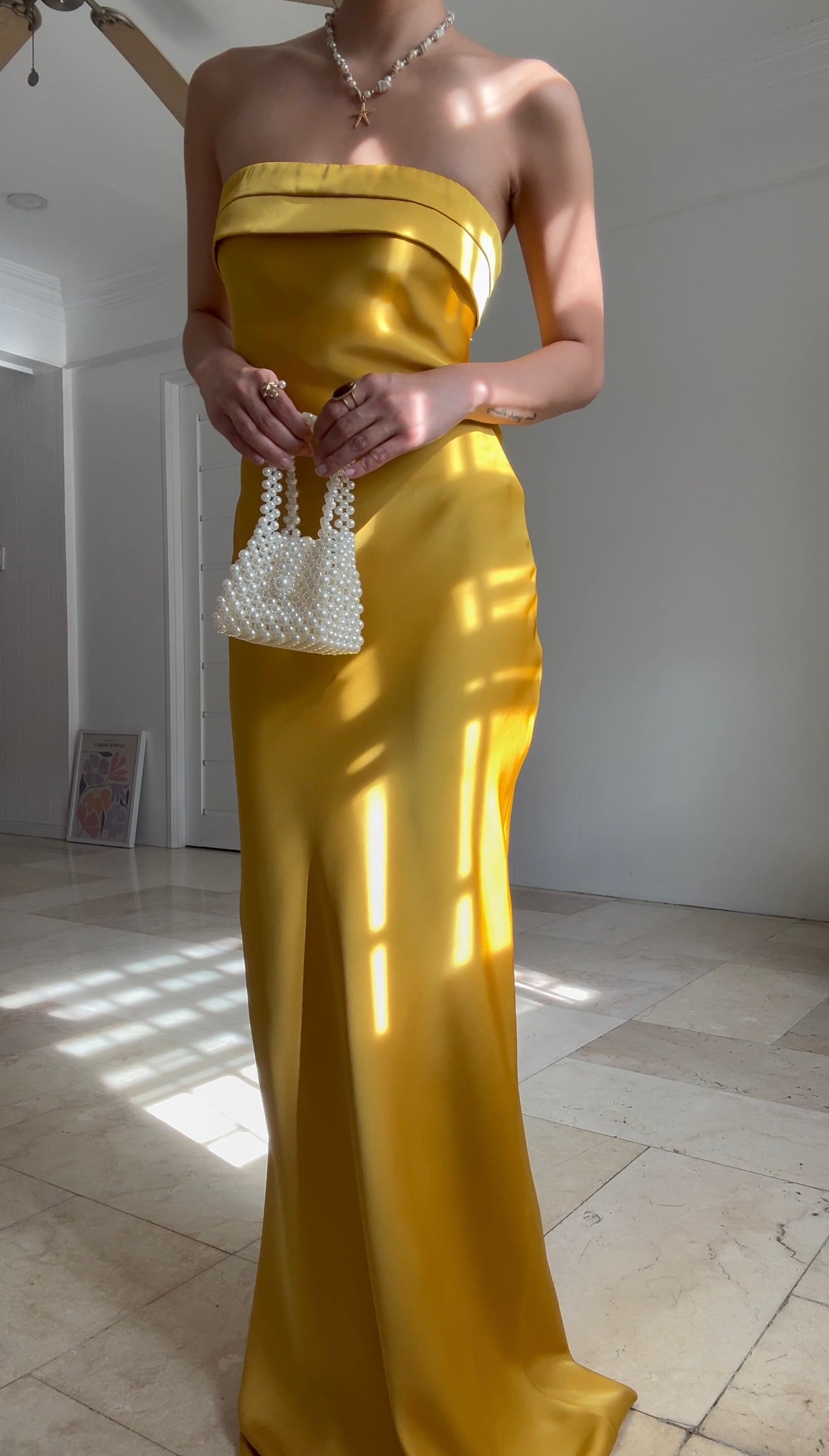 Camellia Dress (Golden Yellow)