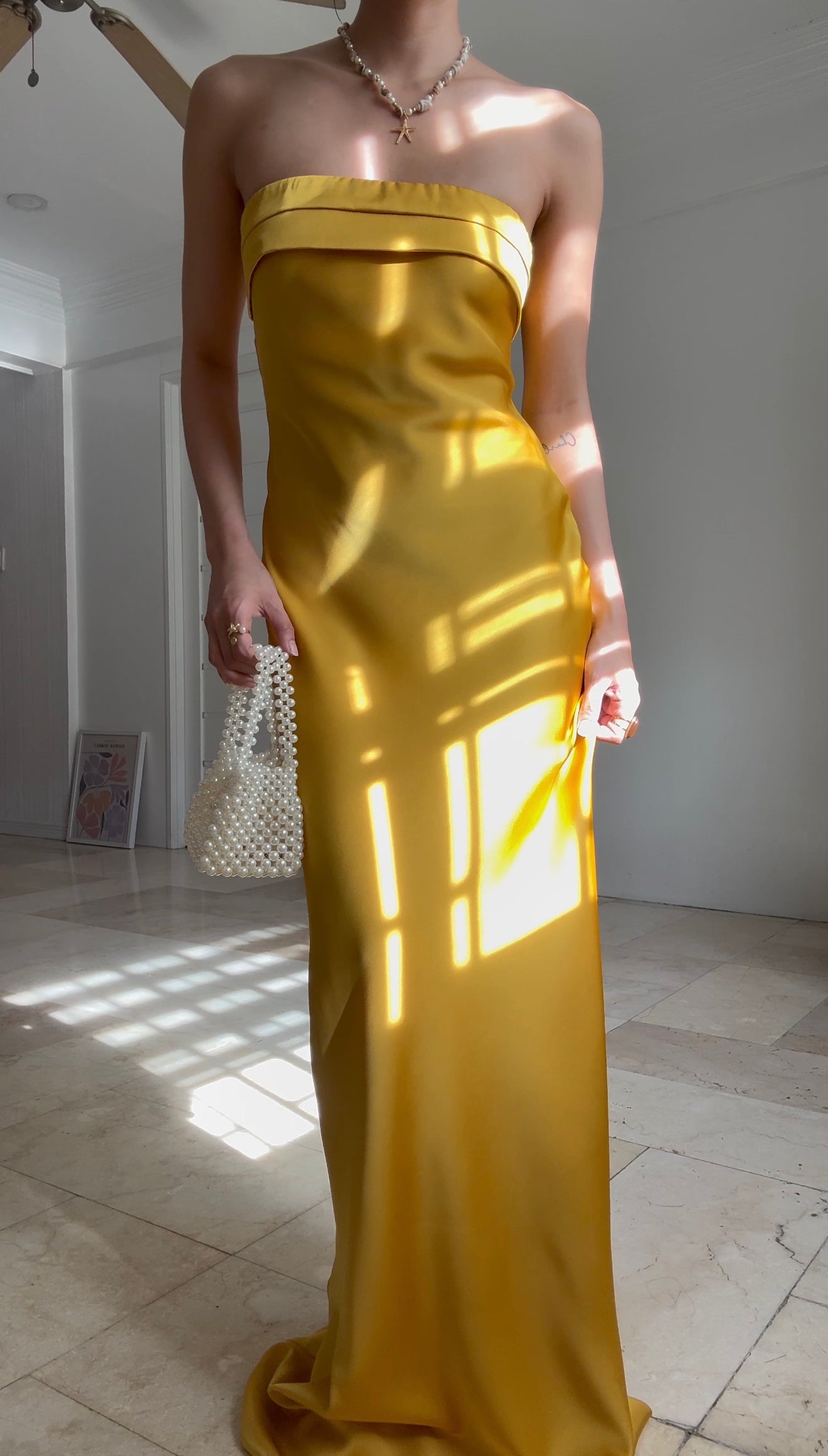 Camellia Dress (Golden Yellow)