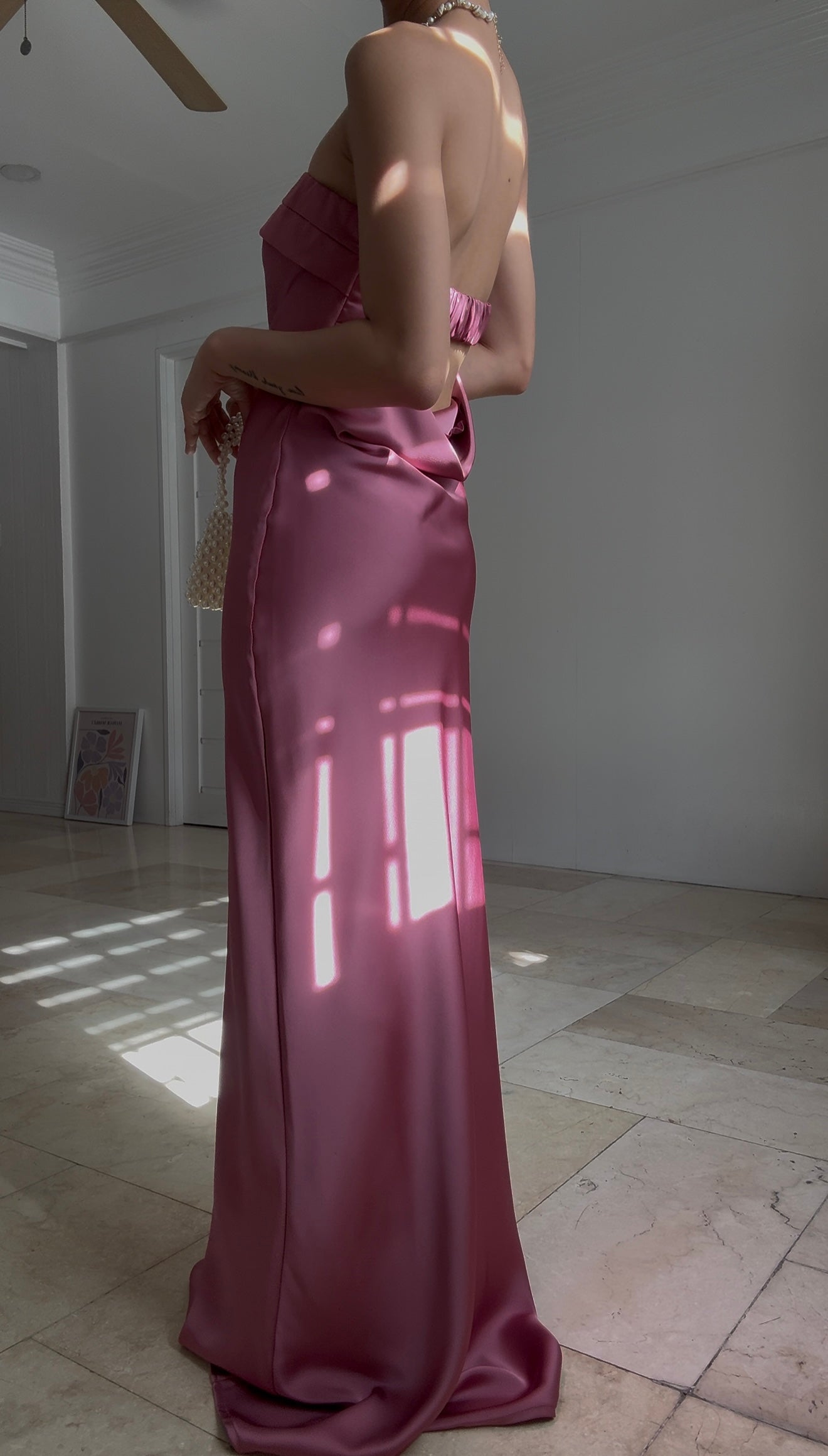 Camellia Dress (Purplish Pink)