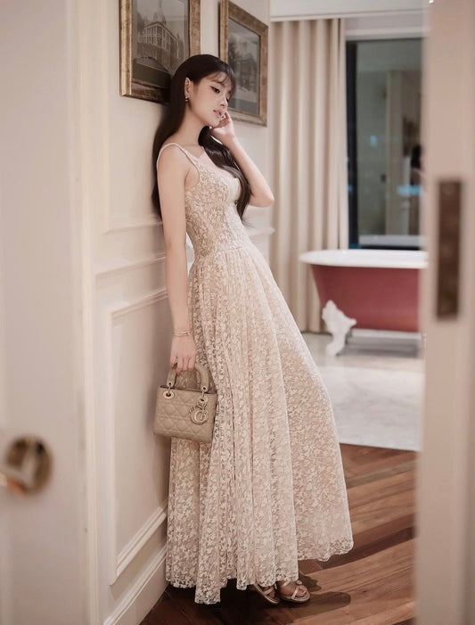 Tara Dress (Nude Cream)