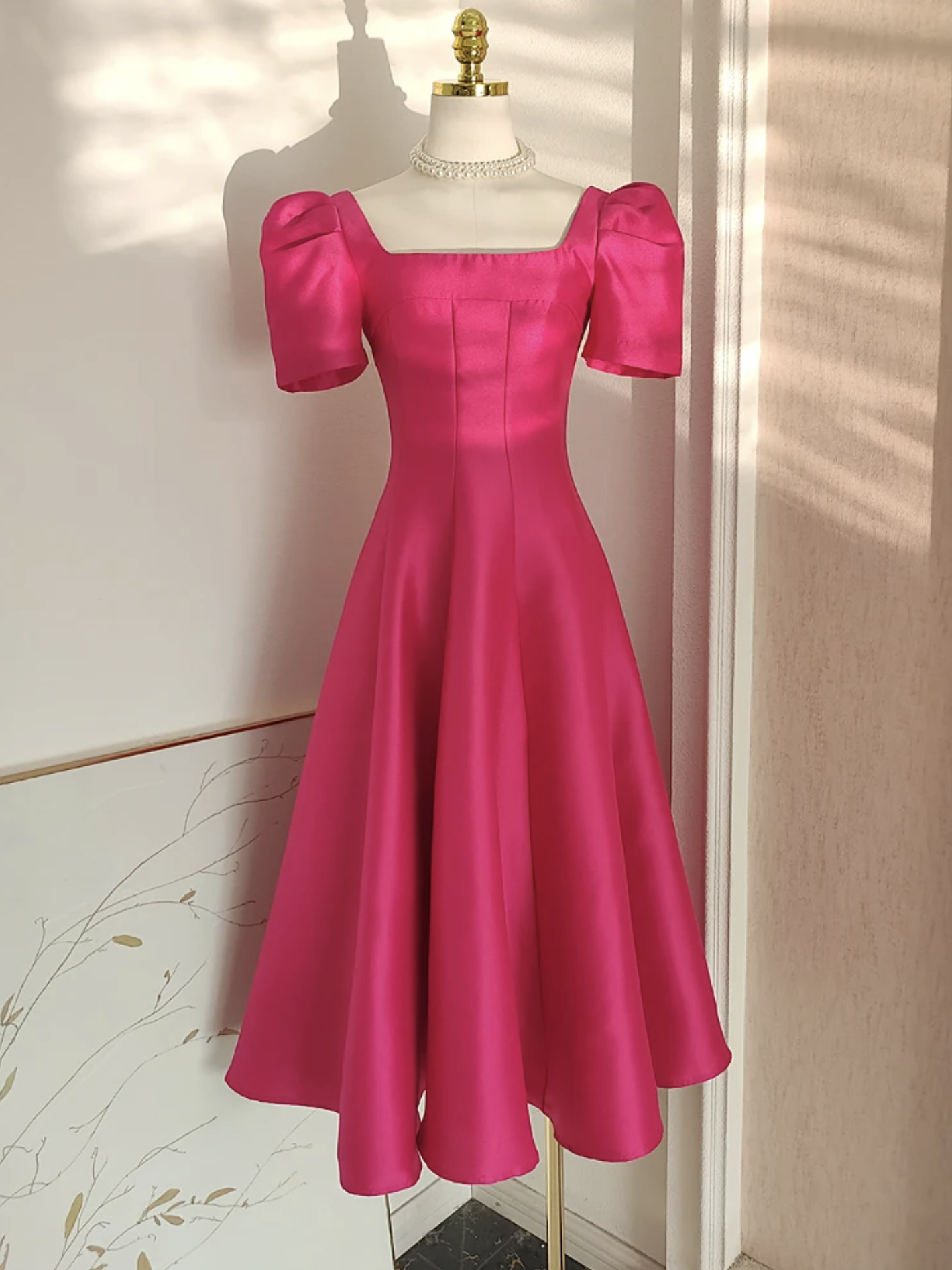 Pre-order: Agatha Puff Sleeve Dress