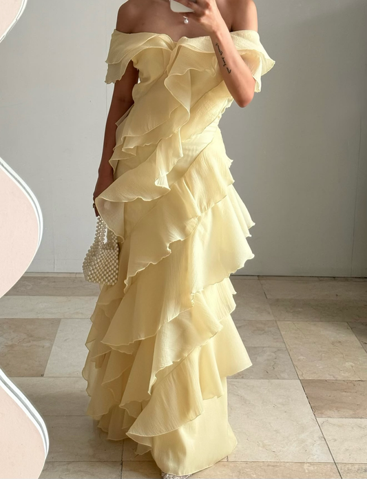 Pre-order: Hailey Dress (Yellow Color)