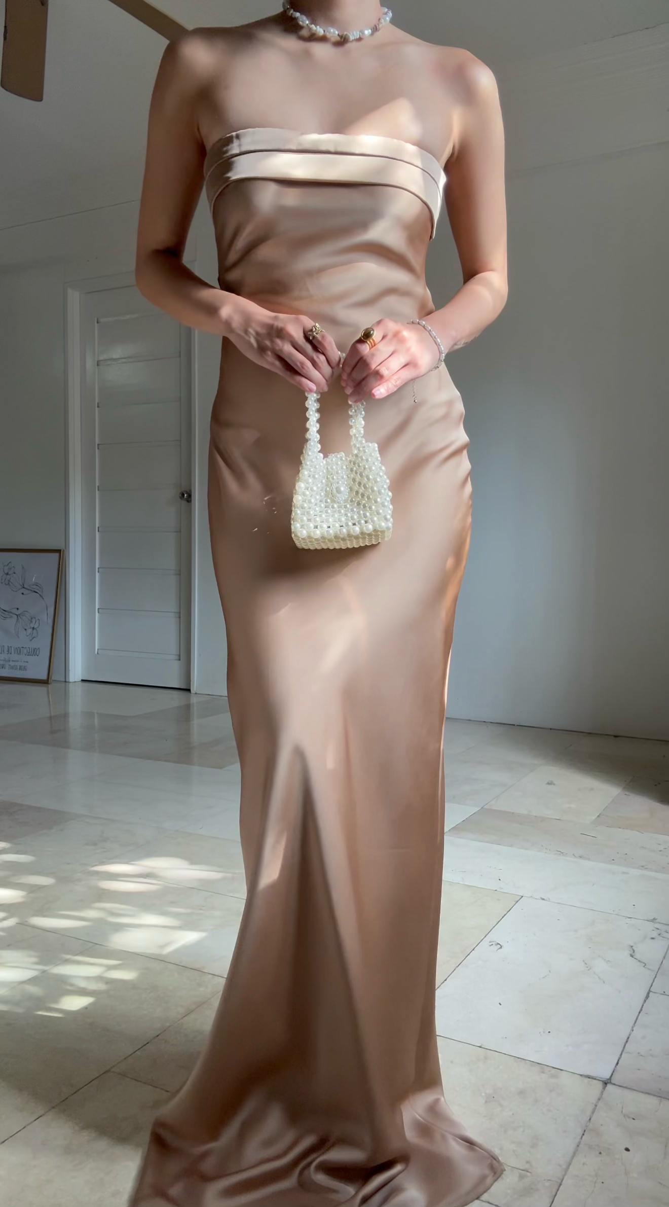 Camellia Dress (Silky Brown)