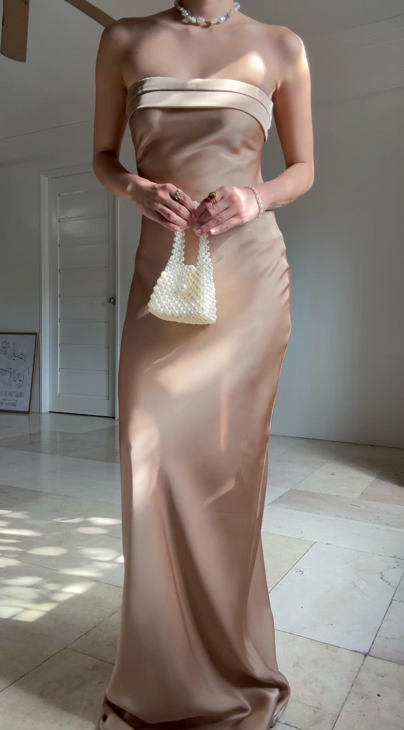Camellia Dress (Silky Brown)