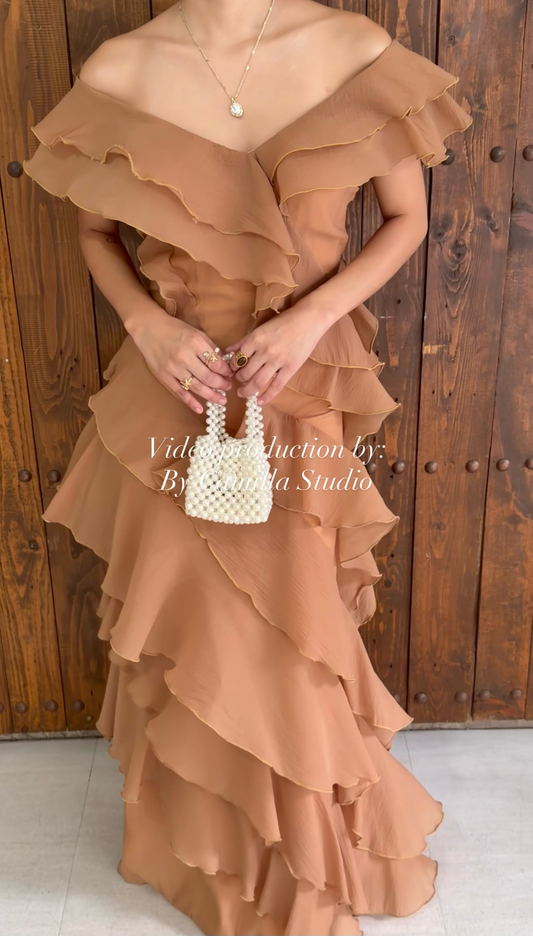 Pre-order: Hailey Dress (Brown)
