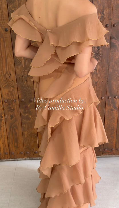 Pre-order: Hailey Dress (Brown)