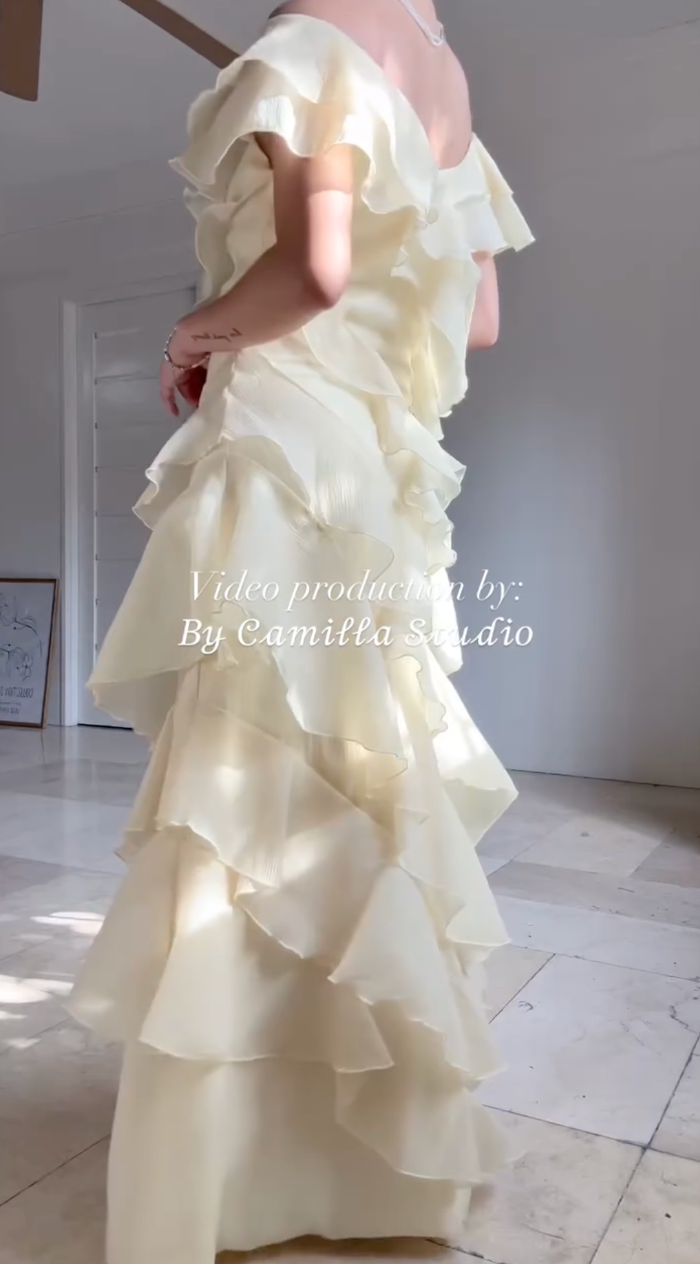 Pre-order: Hailey Dress (Cream Color)