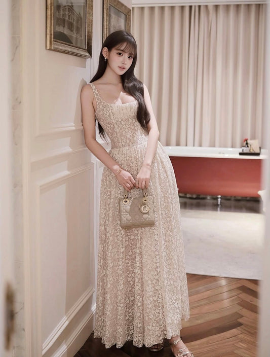 Tara Dress (Nude Cream)