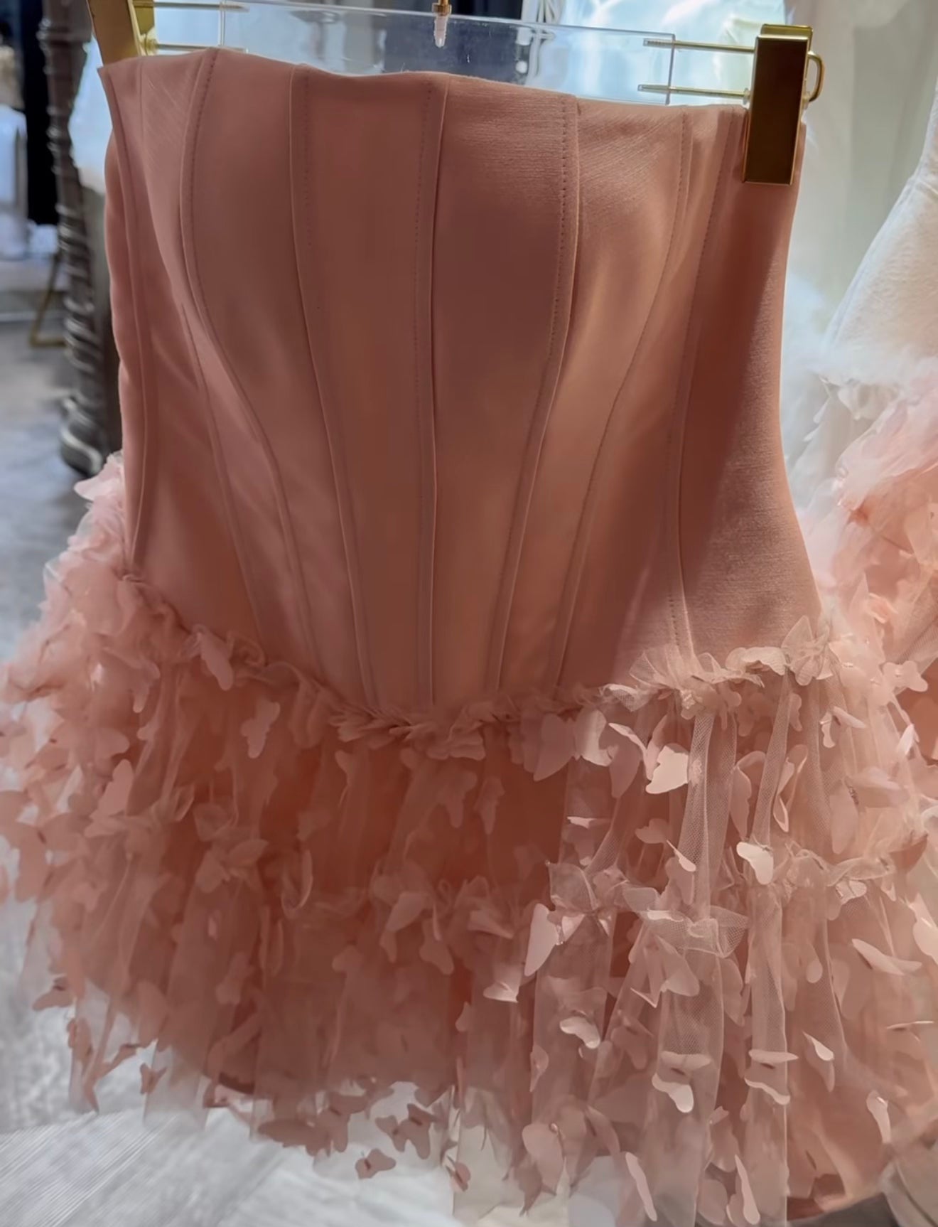 Pasabuy Extras: Butterfly Pink Dress - Authentic Kathy A. (Paper Bag Included)