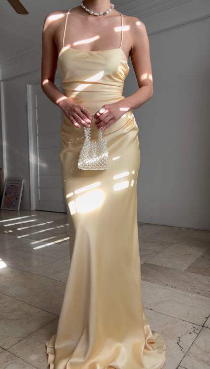 Pre-order: Ophira Dress (Pale Yellow)