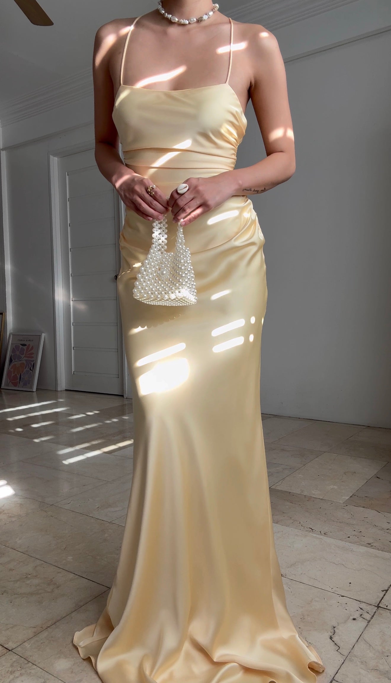 Pre-order: Ophira Dress (Pale Yellow)