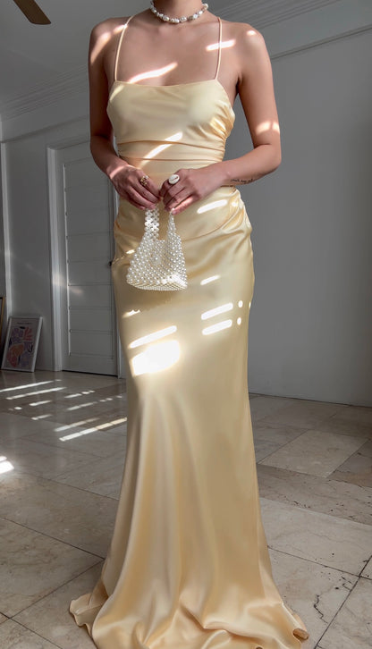 Pre-order: Ophira Dress (Pale Yellow)