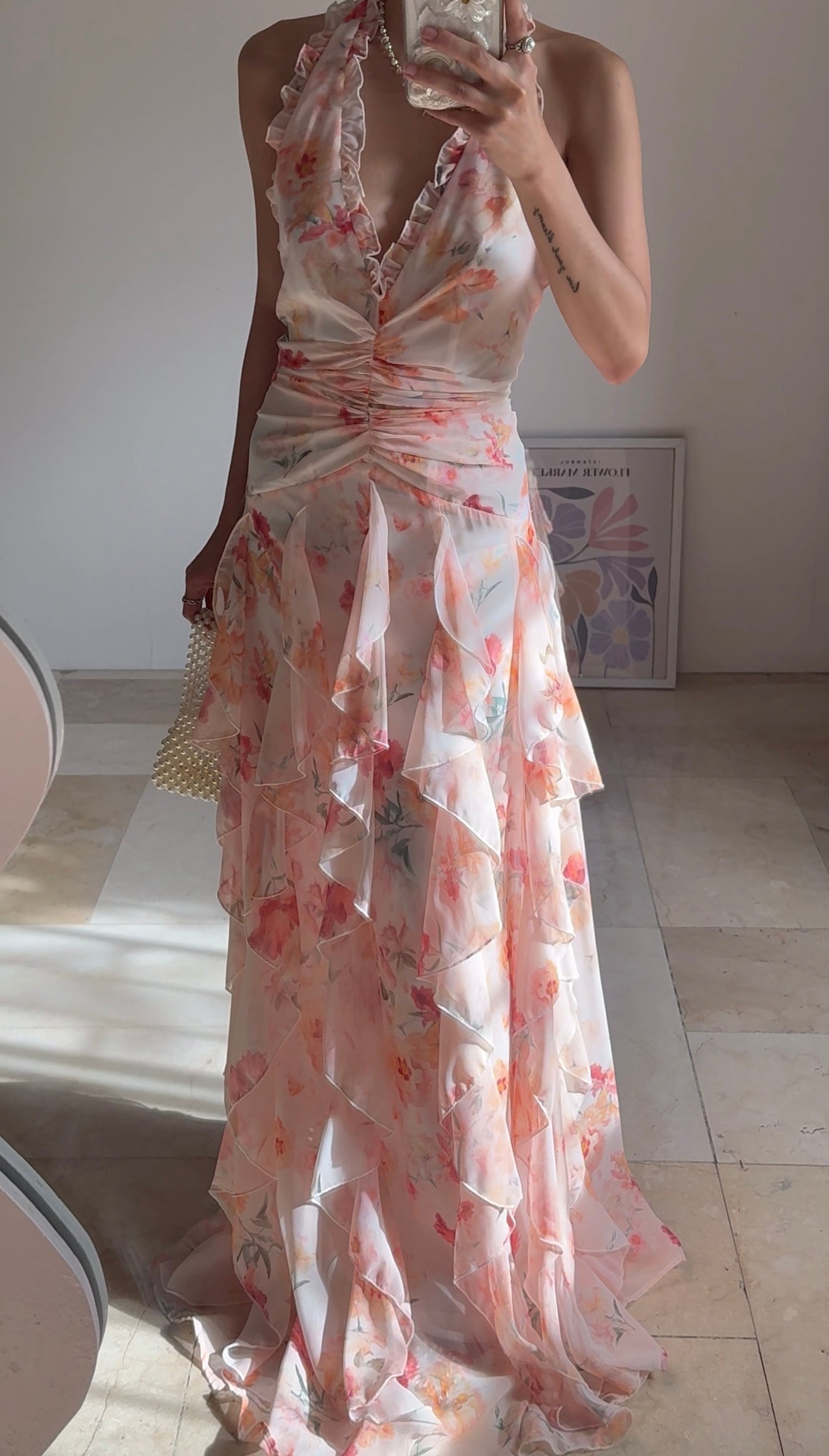 Elianna Dress (Light Orange)