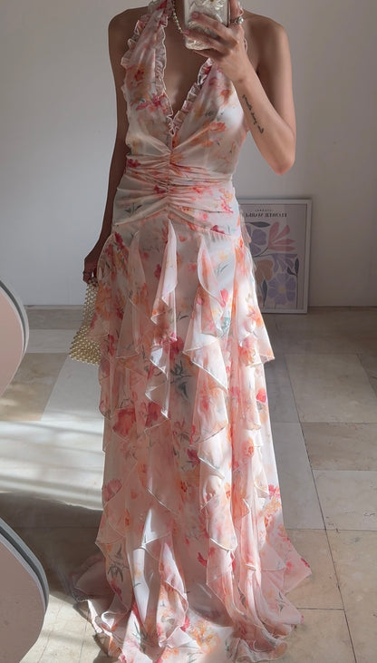 Elianna Dress (Light Orange)