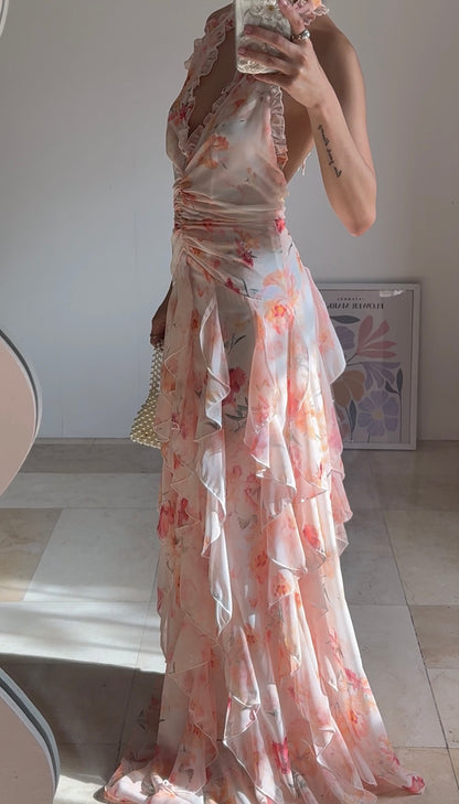 Elianna Dress (Light Orange)