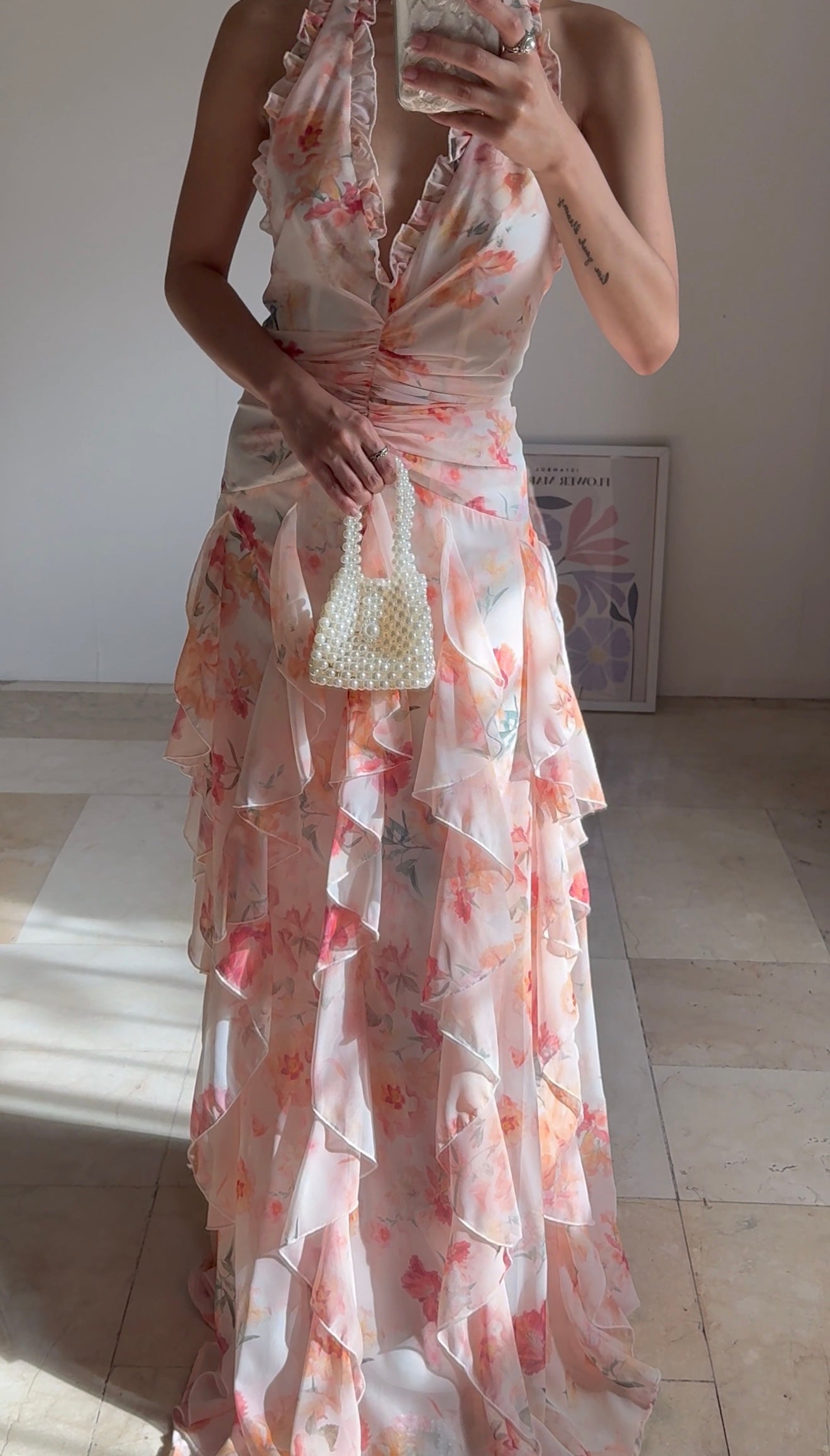 Elianna Dress (Light Orange)