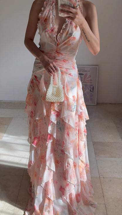 Elianna Dress (Light Orange)