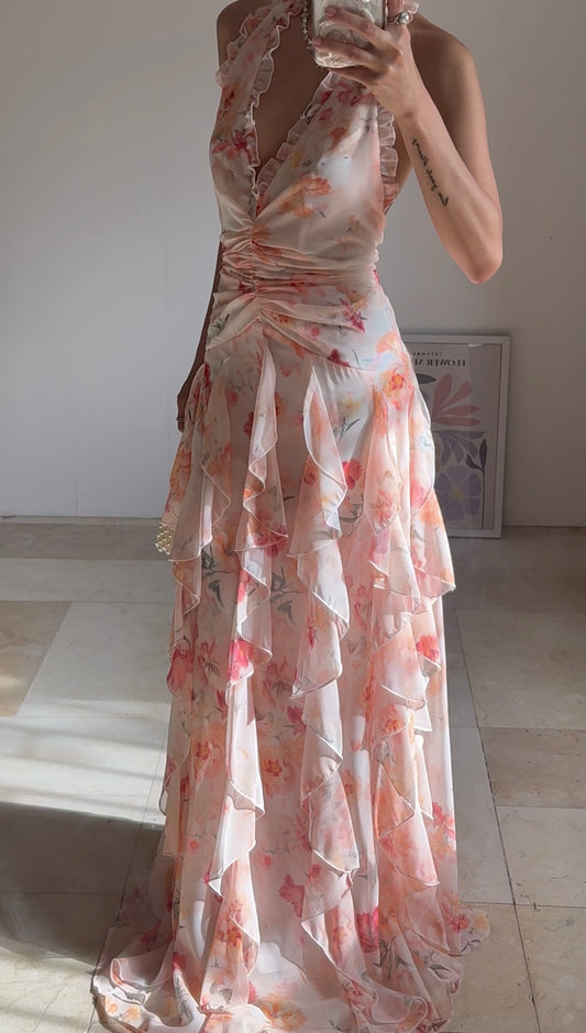 Elianna Dress (Light Orange)