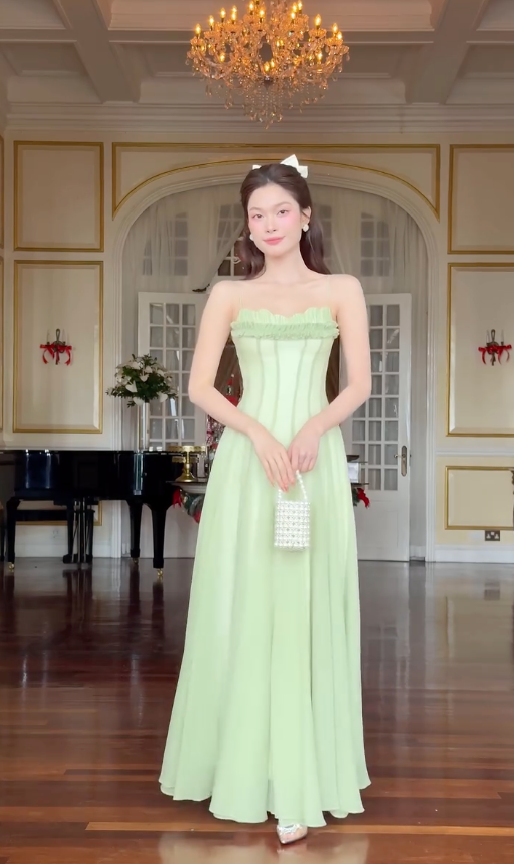 Pasabuy Extras: Matcha Dress by So Vintage (PAPER BAG INCLUDED)